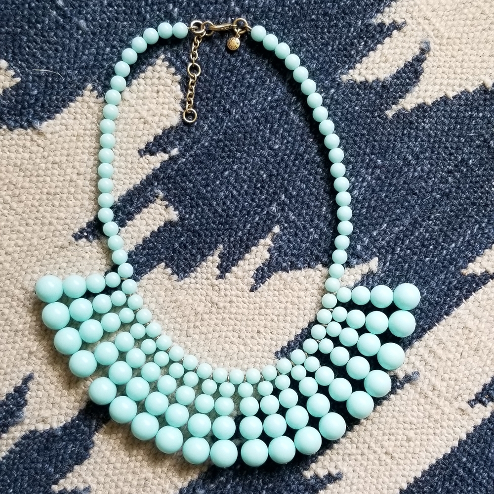 J. Crew Turquoise Bauble Necklace